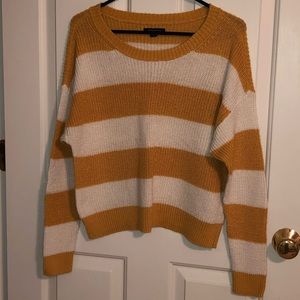 Yellow and White stripe sweater